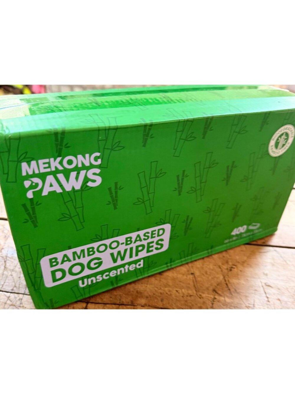 Mekong Paws Bamboo-Based Unscented Dog Wipes - 400 Ct Eco-Friendly Biodegradable